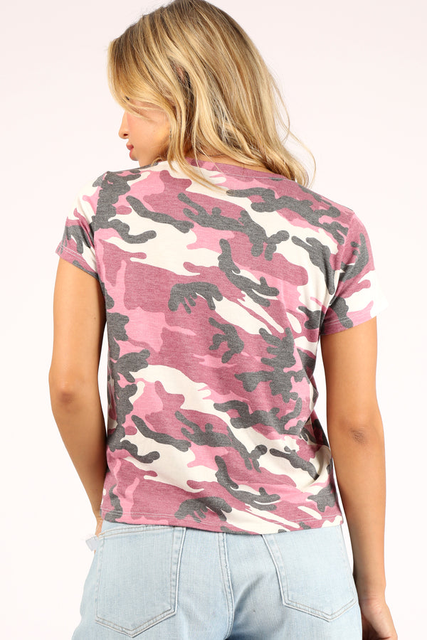 Vintage Orchid Camo Blend Tee