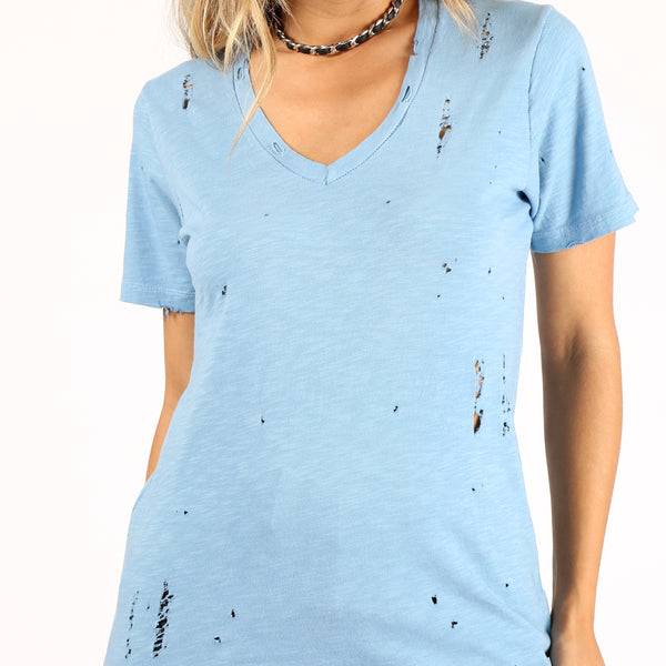 【PRENDA】 HIGH NECK SLUB TEE /追跡付 3337-BlkWhite-1-